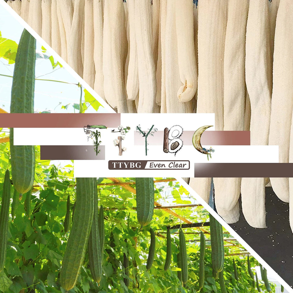 Natural Exfoliating Loofah Luffa Loofa Back Sponge Scrubber Brush with Long W...