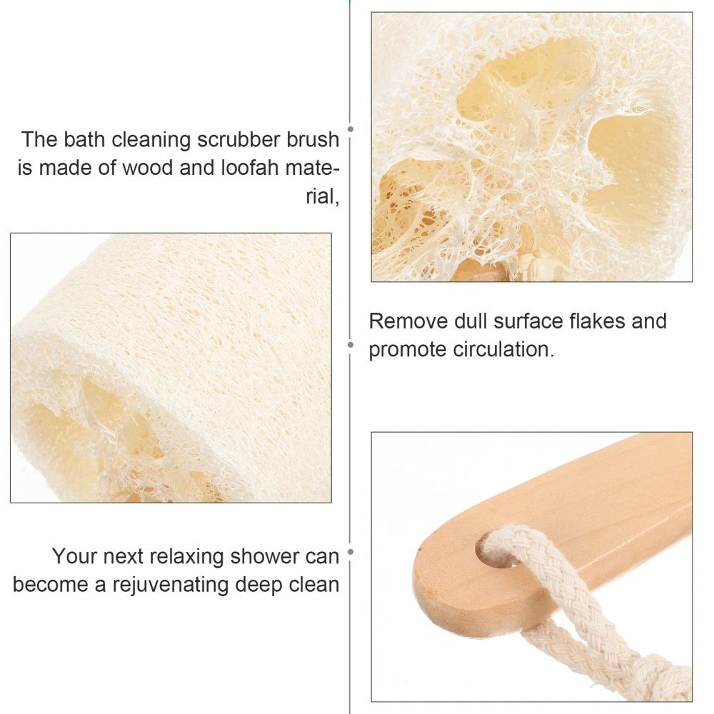Loofah Shower Brush Body Scrub Exfoliator Exfoliating Bath Stick