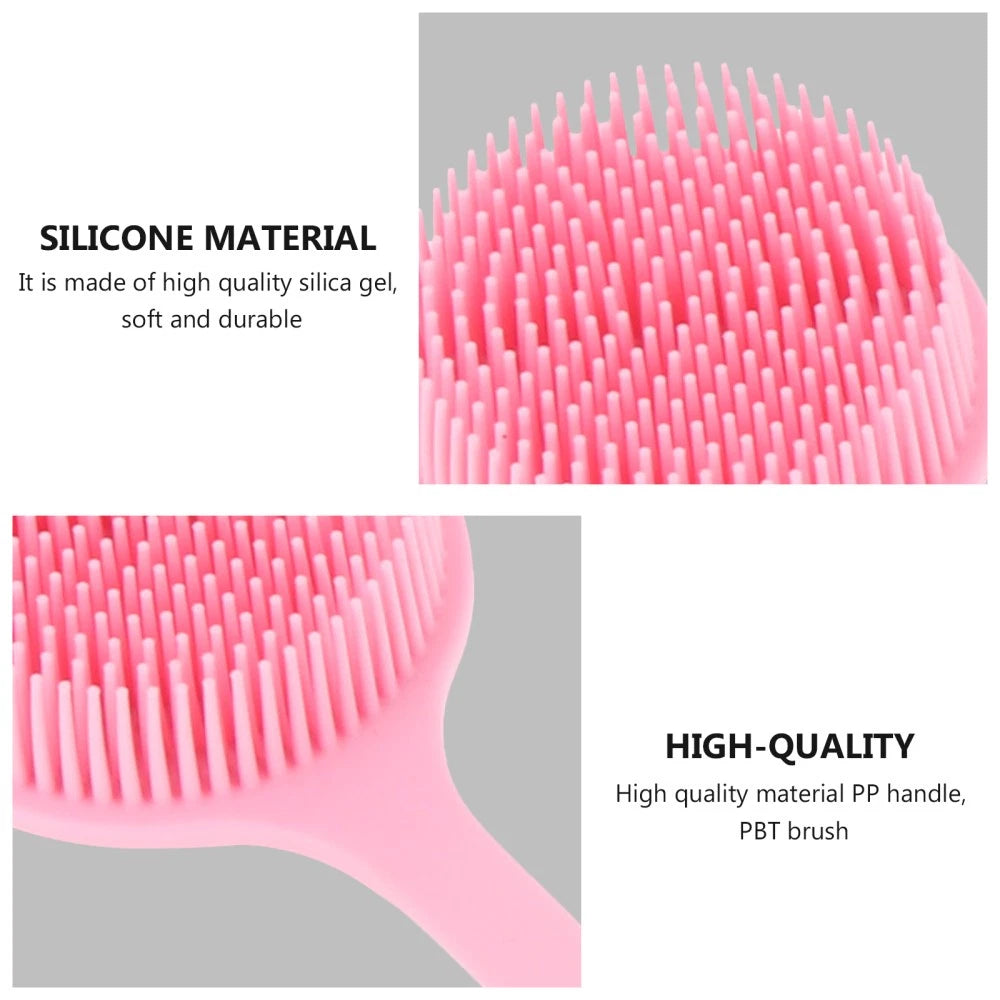 3 PCS Bath Brush Silicone Loofah Exfoliating for Dad Back Shower