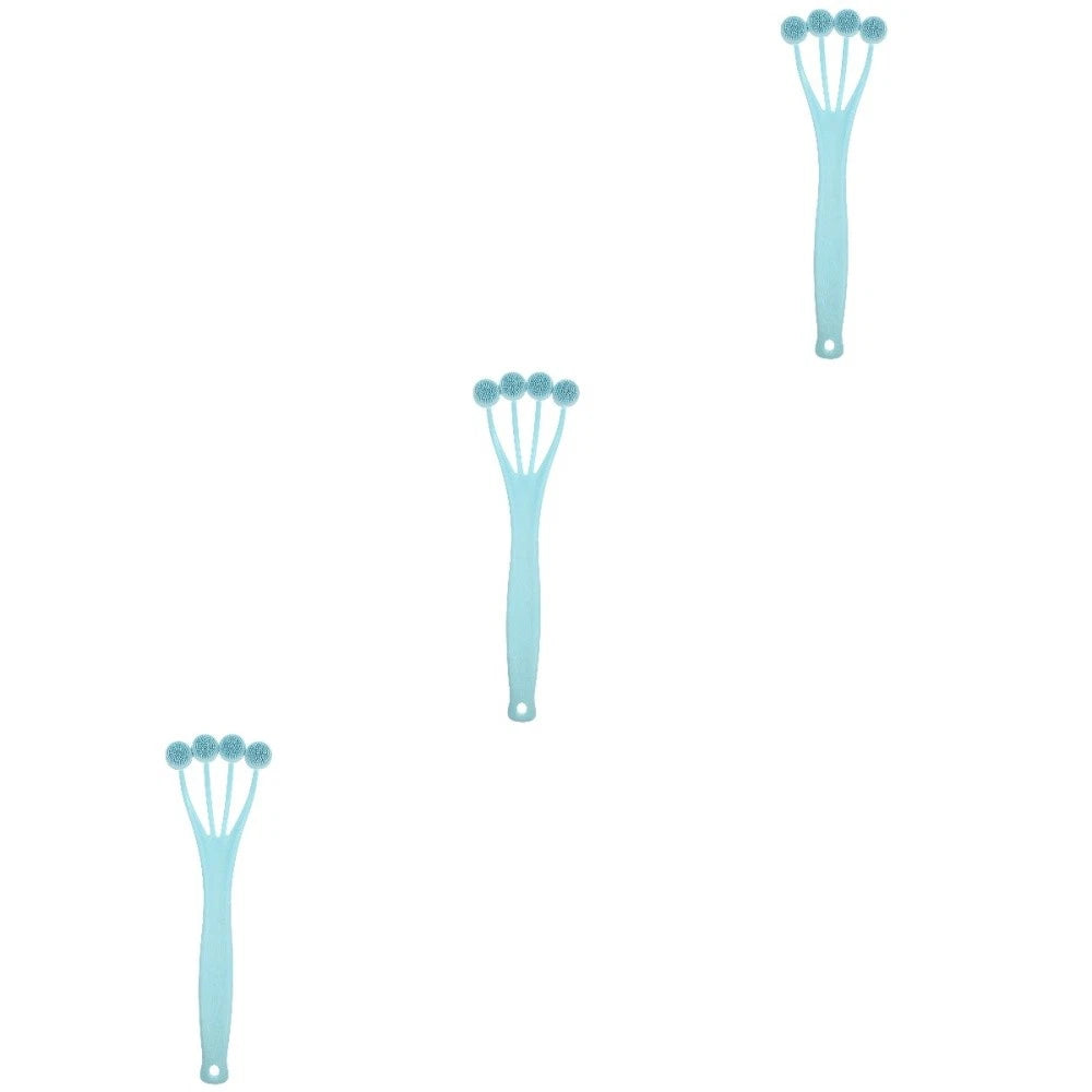 3 Pieces Exfoliating Bath Brush Man Shower Body Skin Massage Tool Cleaning