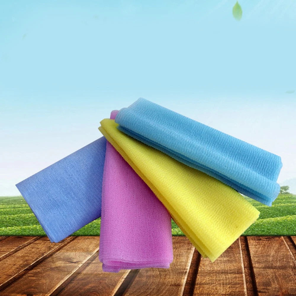 4 Pcs Bath Towel Soft Body Scrubber Exfoliating Brush for Cloth Nylon
