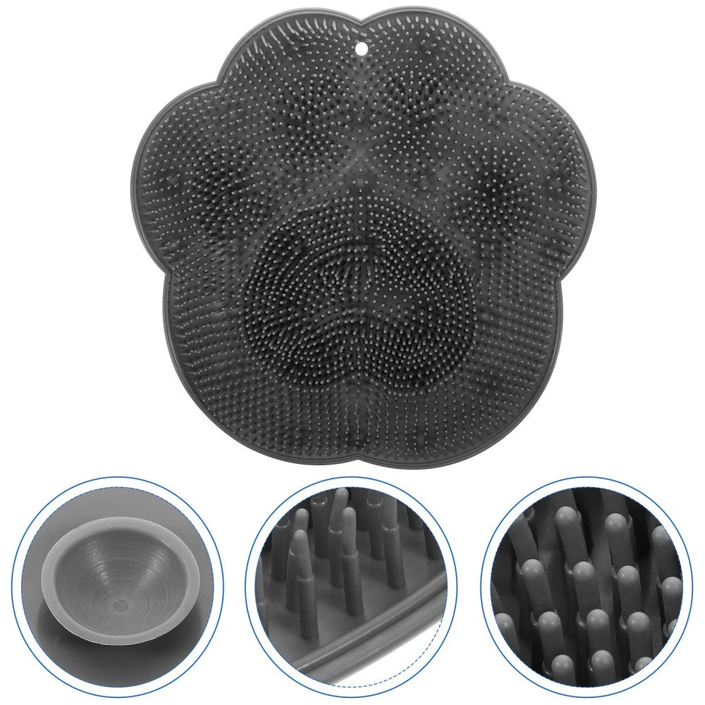 Bath Brush Suction Cup Non-slip Pad Shower Floor Foot Scrubber Mat
