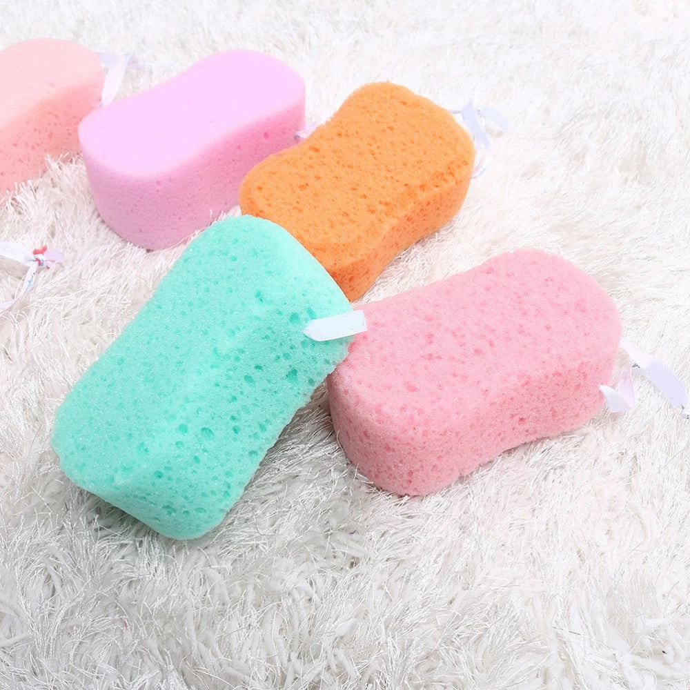 4Pcs Bath Sponges Bath Scrubbers Bathing Accessories (Random Color)