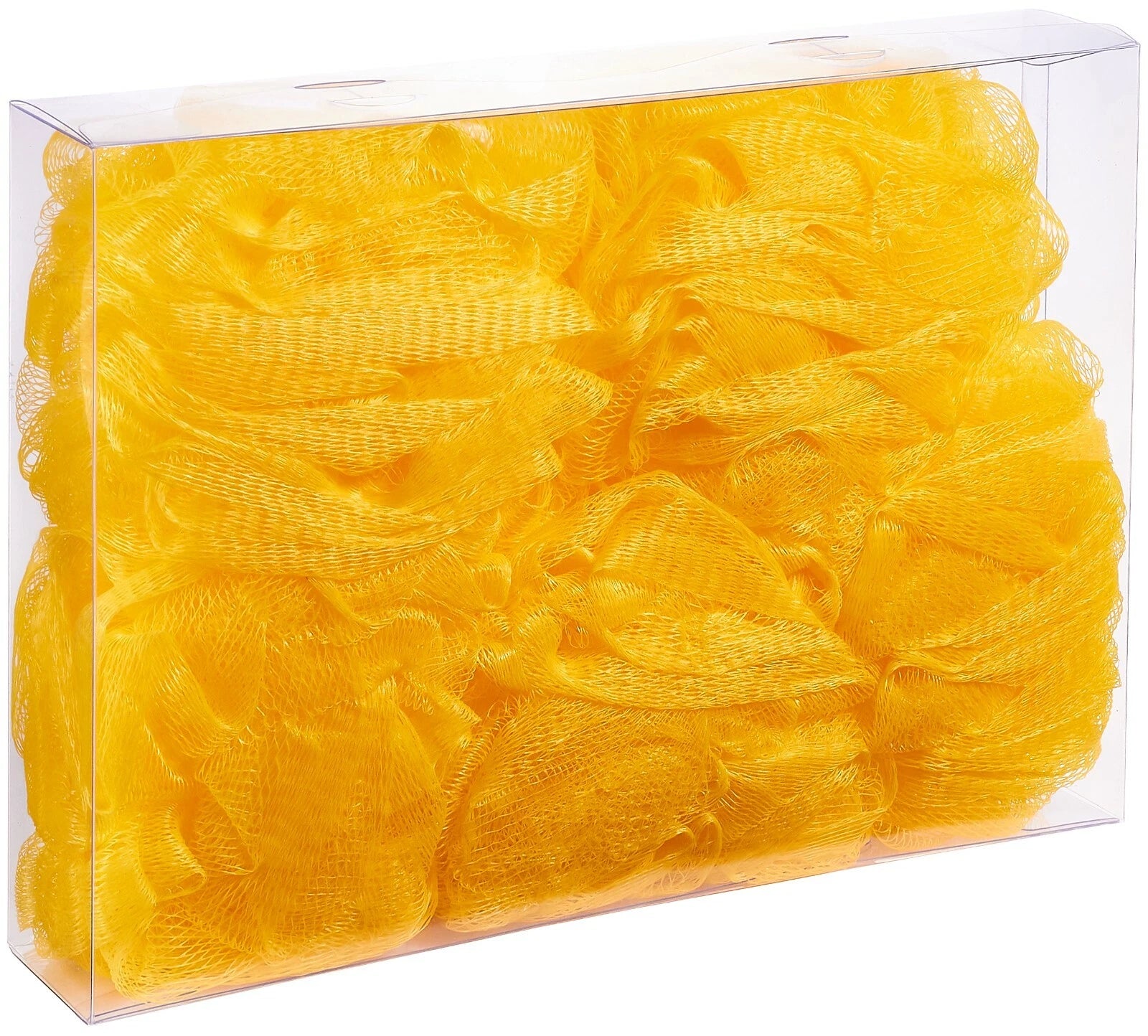 Bundle of 5 Exfoliating Sponges - Bath & Shower Puff Body Brush Scrub Mesh Ball