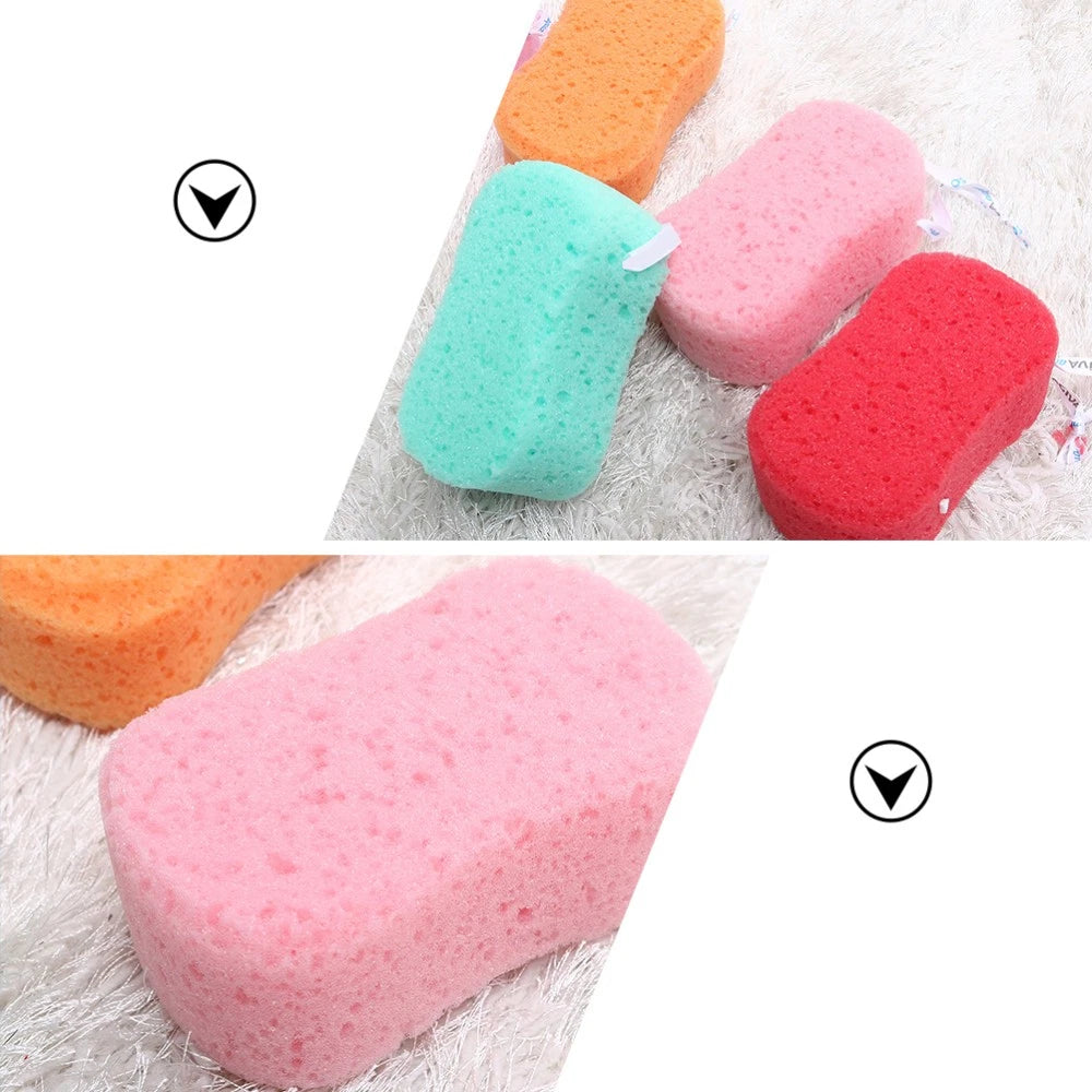 4Pcs Bath Sponges Bath Scrubbers Bathing Accessories (Random Color)