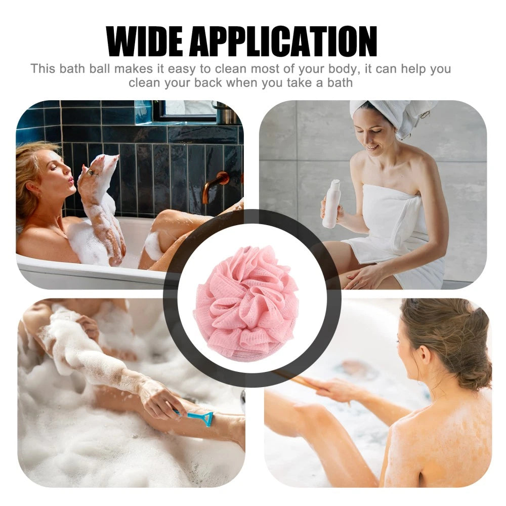 3 Pcs Bath Sponge Brush Travel Exfoliating Loofah Shower Scrubber