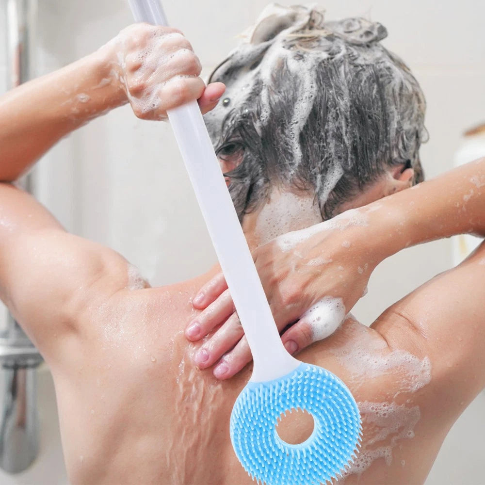 Long Handle Bath Brush Loofah Scrubber Exfoliating Shower Sponge