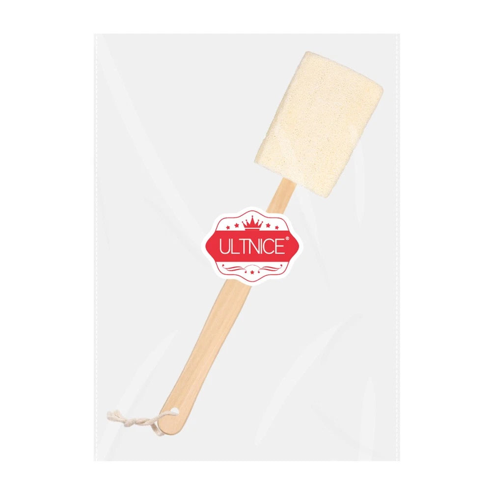 Loofah Bath Brush Wood Handle Miss Work Shower Scrubber for Body