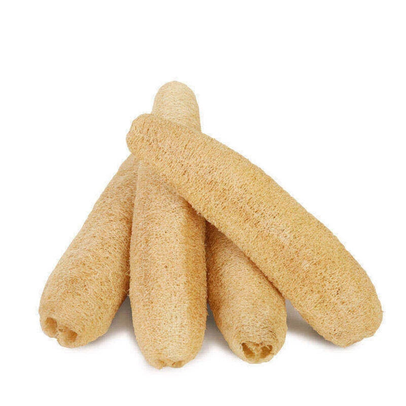 4 Pcs Natural Loofah Sponges Organic Luffa Bath Shower Sponge Exfoliating Body