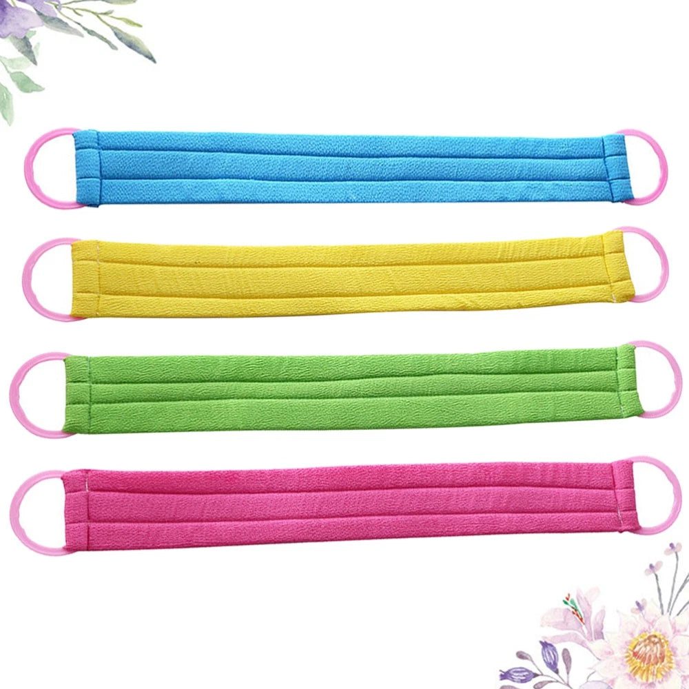 4 PCS Bath Towel Body Exfoliating Rubbing Exfoliator Scrub Japanese