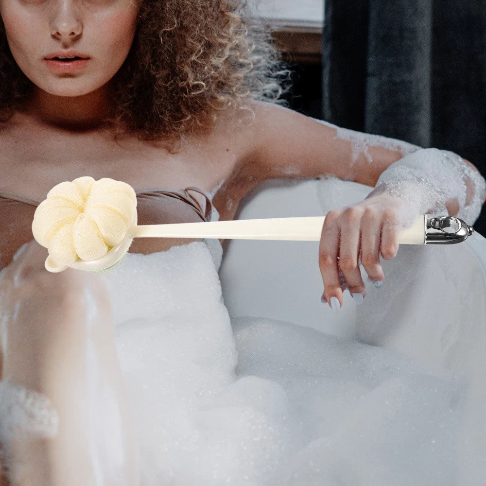 Back Rub Brush Bath Cleaning Exfoliating Body Wash Handle Shower