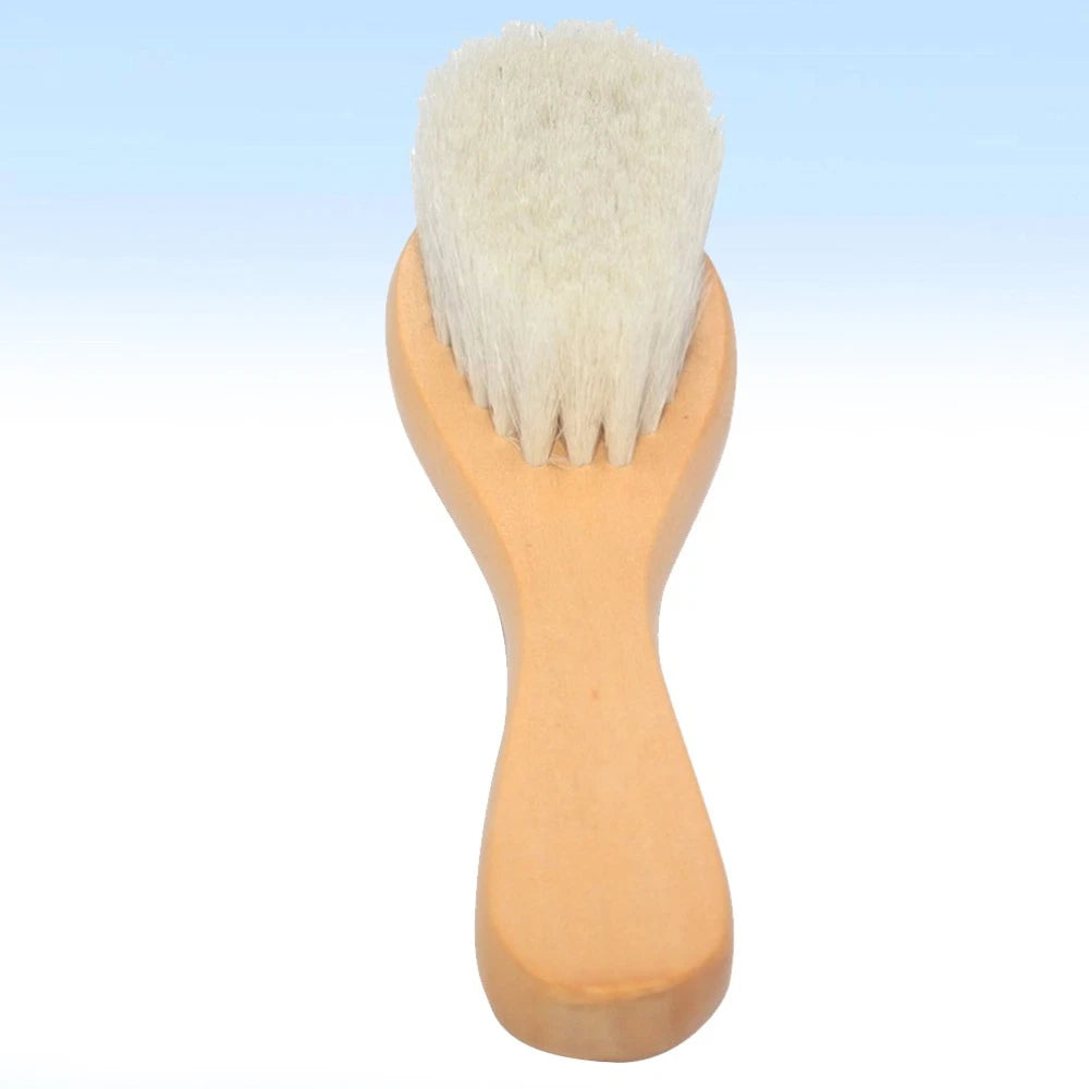 1pc Bath Brush Wooden Handle Bath Scrubber Massage Brush for Baby Kids