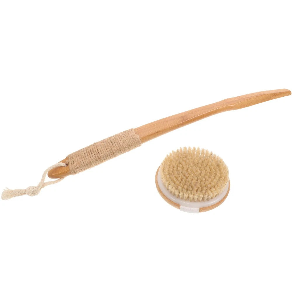 Removable Bath Brush Women's Elderly Body Scrubber Shower Cleaner