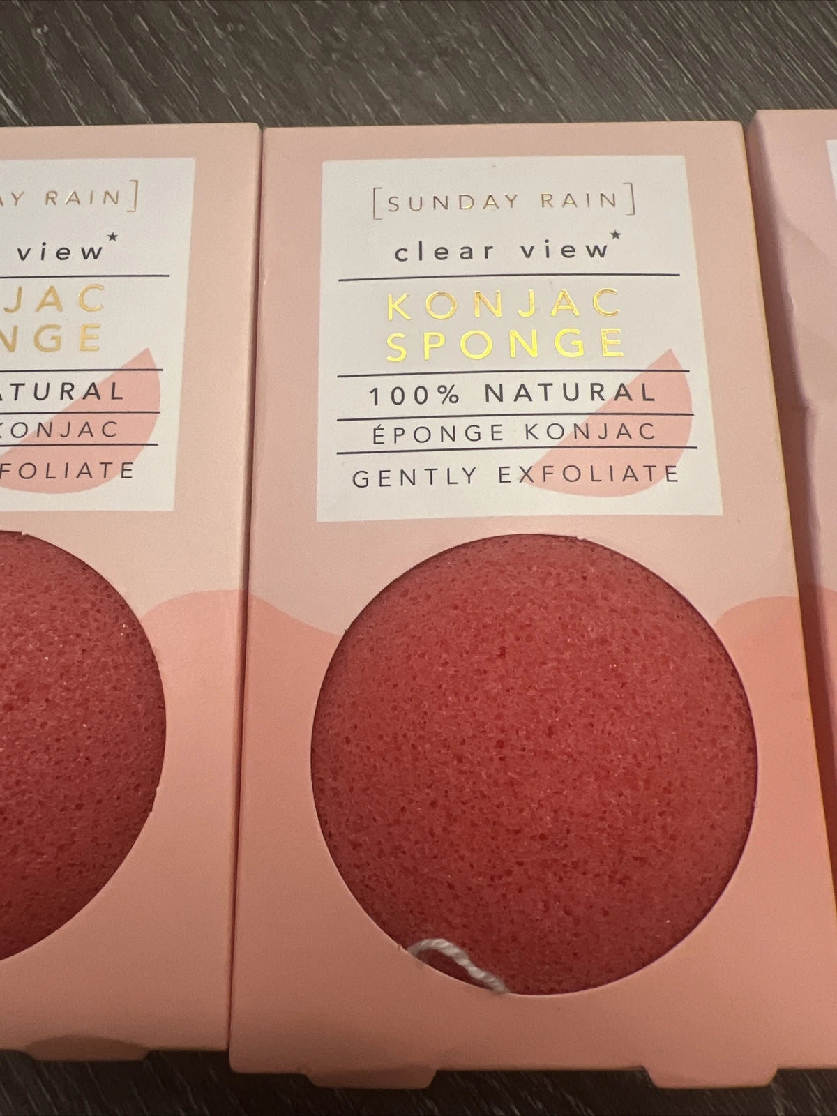 Bath Sponges Exfoliate Natural Gently Body Konjac 3pc