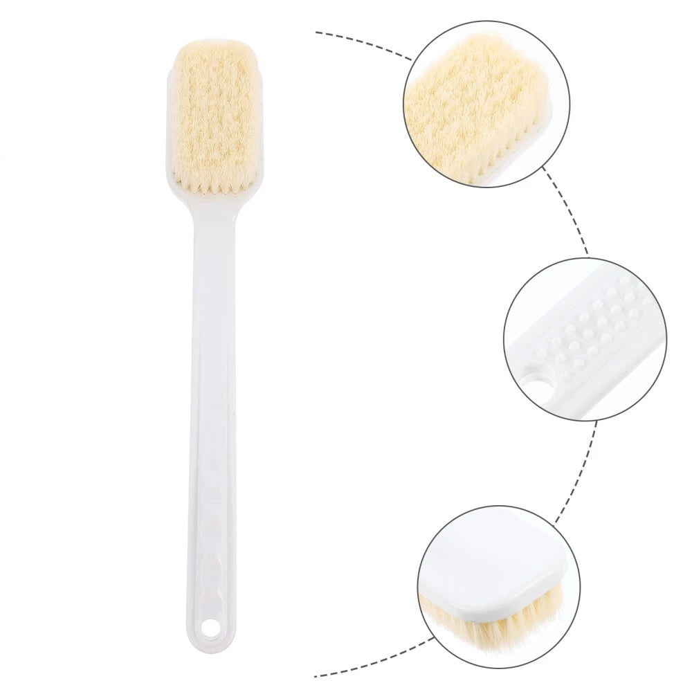 Back Scrub Brush Bath Body for Shower Bathroom Scrubber with Long Handle