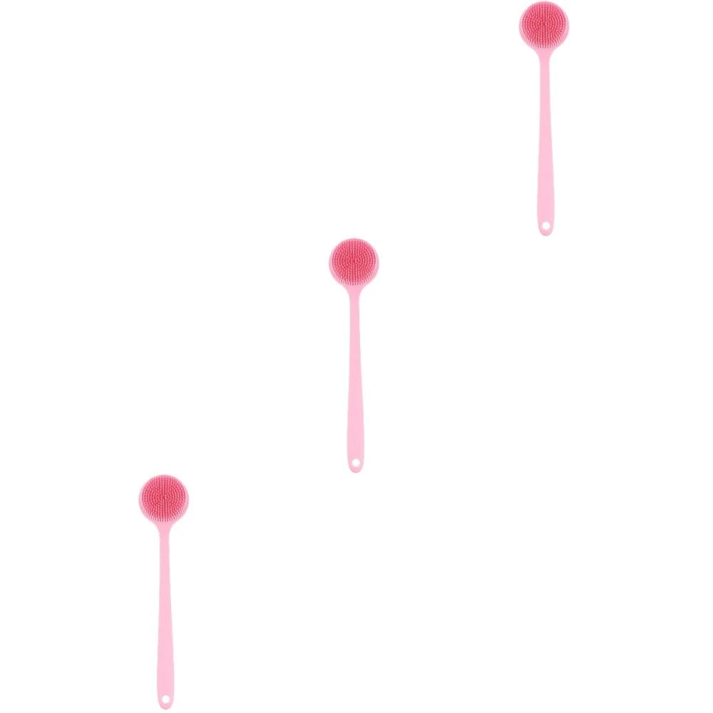 3 PCS Bath Brush Silicone Loofah Exfoliating for Dad Back Shower