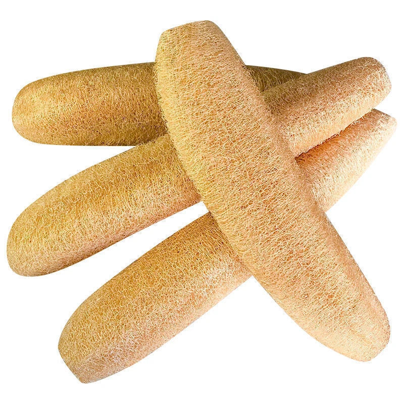 4 Pcs Natural Loofah Sponges Organic Luffa Bath Shower Sponge Exfoliating Body
