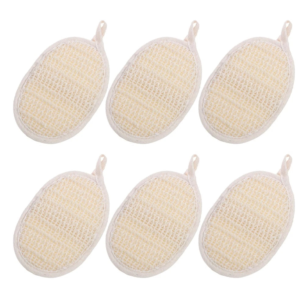 6 Pcs Bath Scrubber Baby Body Scrubbing Brush Shower Sponge Exfoliating