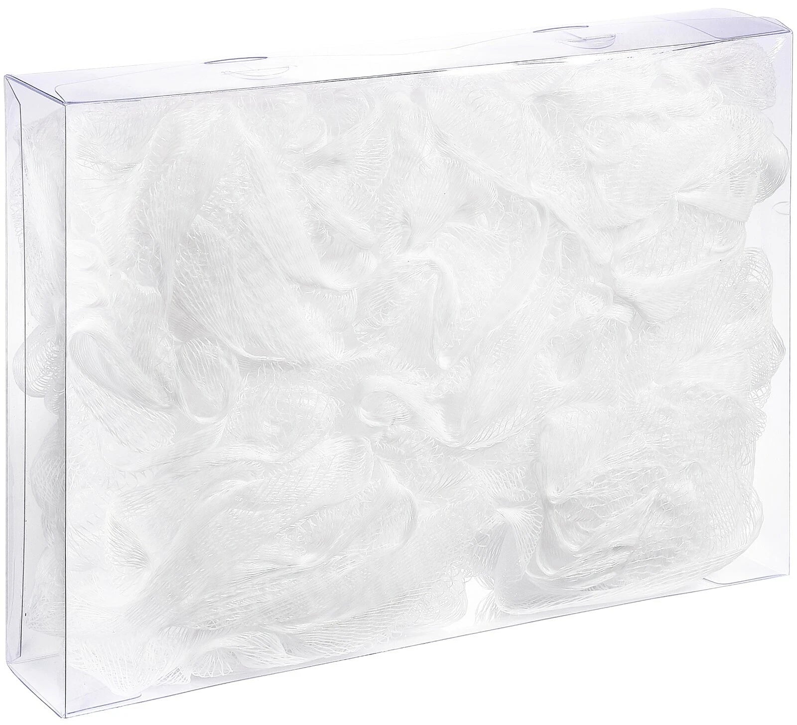 Bundle of 5 Exfoliating Sponges - Bath & Shower Puff Body Brush Scrub Mesh Ball