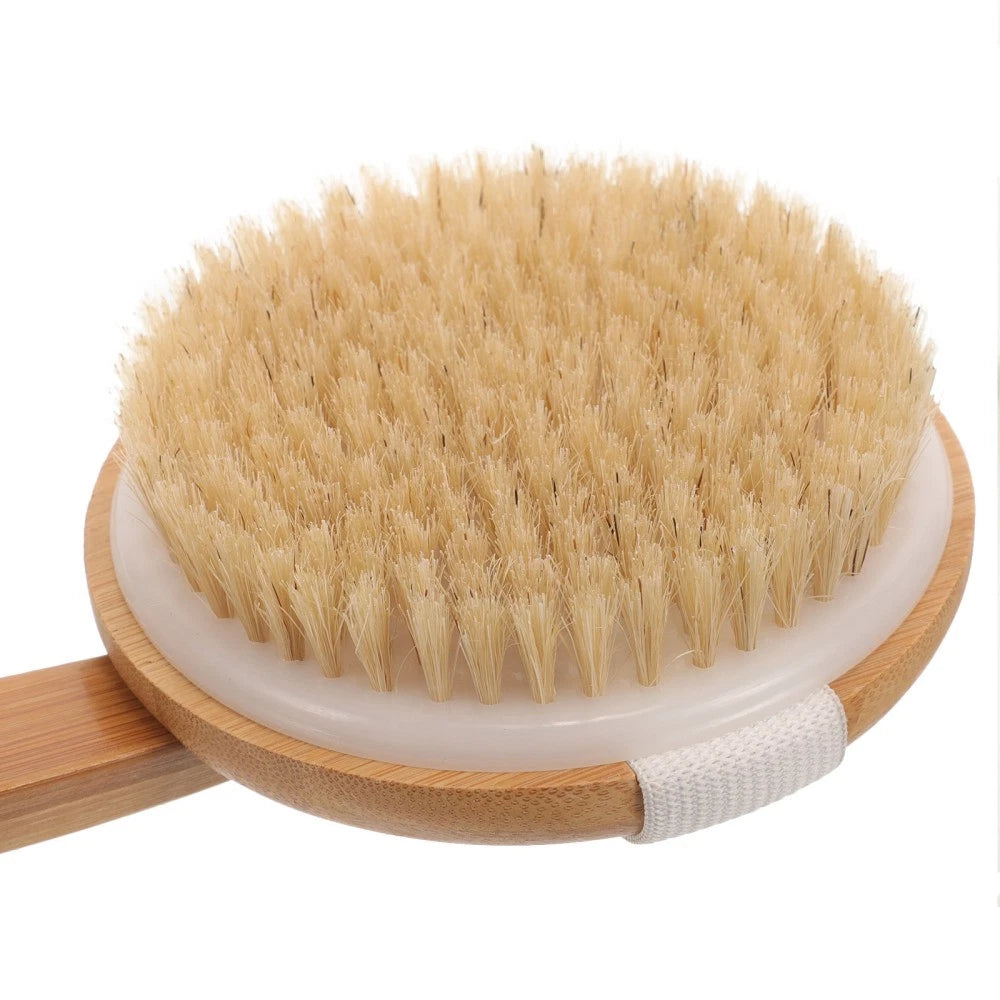 Removable Bath Brush Women's Elderly Body Scrubber Shower Cleaner