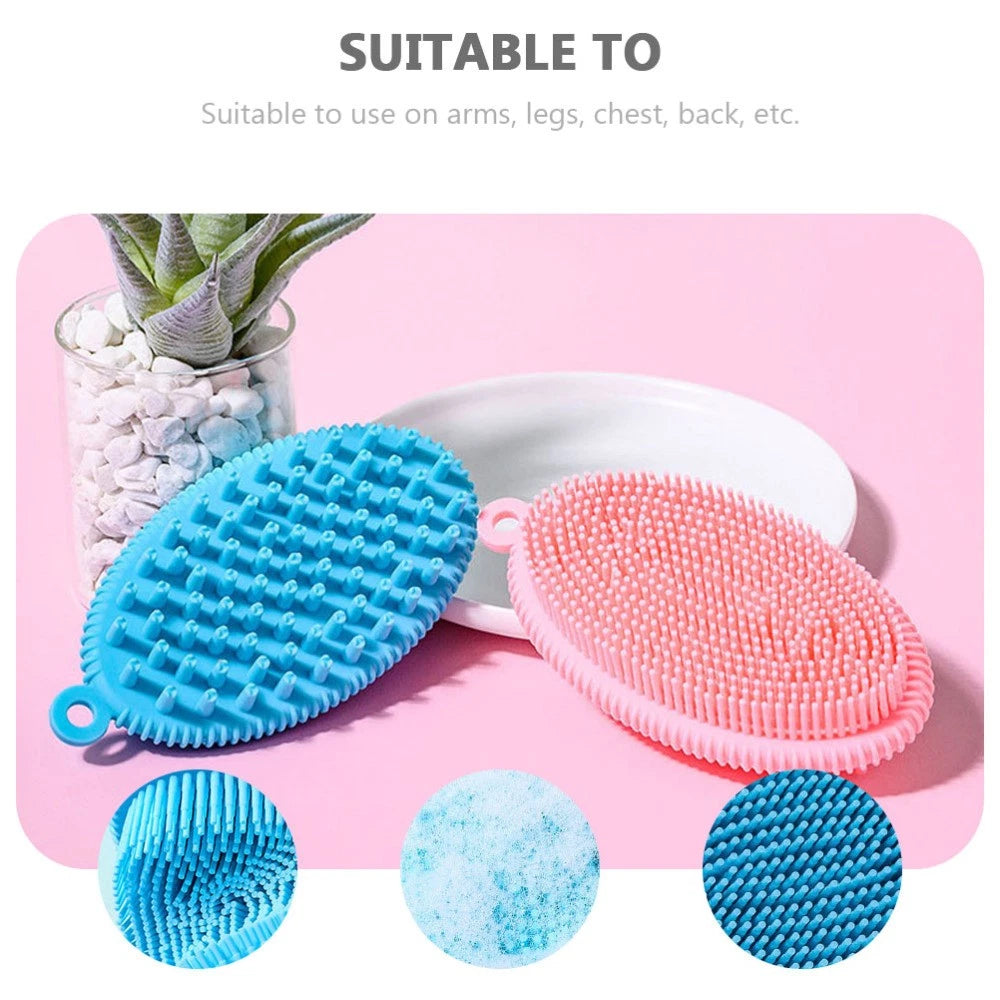 3 Pcs Bath Brush Child Newborn Body Exfoliator Scrubbing Hair Washing