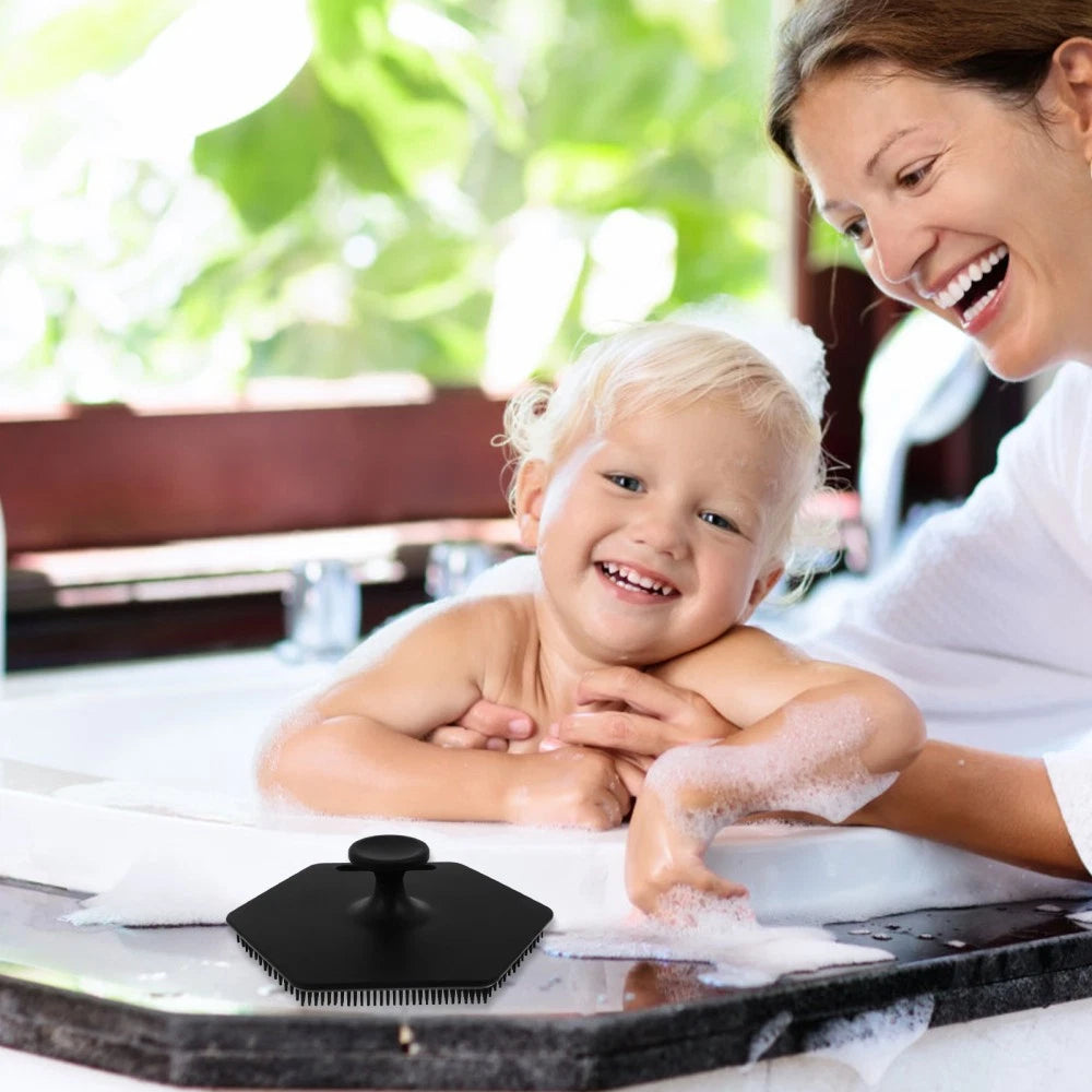 1Pc Bathroom Silicone Bath Scrubbers Multifunctional Bath Tool for Body Head Use