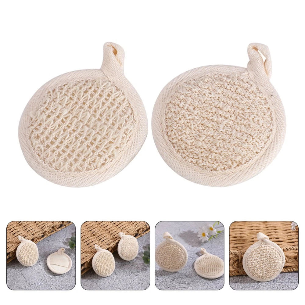 2 Pcs Bath Towel Scrubber for Cleaning Body Exfoliator Scrubbing Cloth