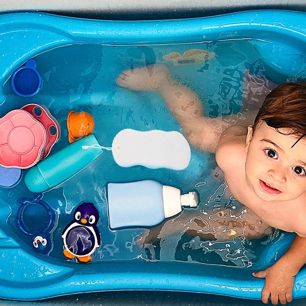 2 Pcs Baby Bath Sponge Child Toddler Shower Scrub Brush for Body Scrubber