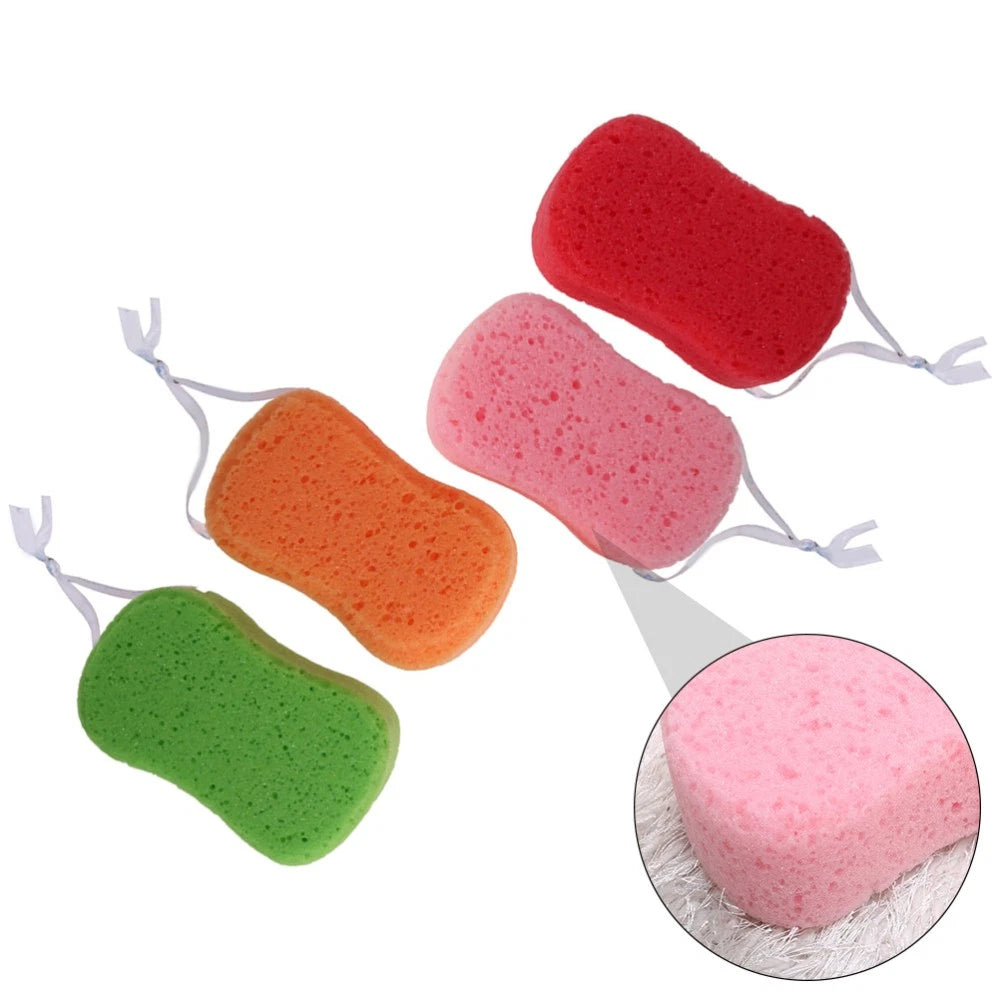 4Pcs Bath Sponges Bath Scrubbers Bathing Accessories (Random Color)
