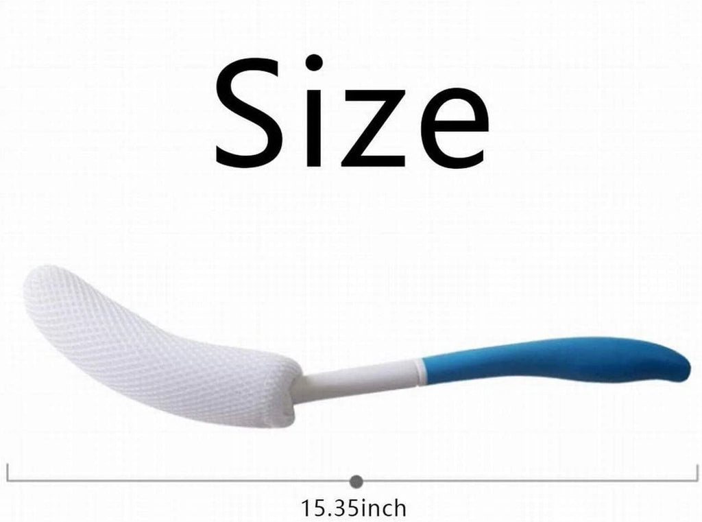 Magideal Vinyl Quote Me Long Anti-Slip Curve Handled Bath Body Brush, Easy