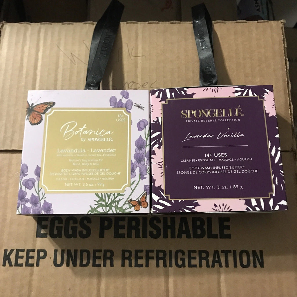 Spongellé Body Wash Infused Buffer - Lavender Vanilla  And Lavender 14/18+ Uses