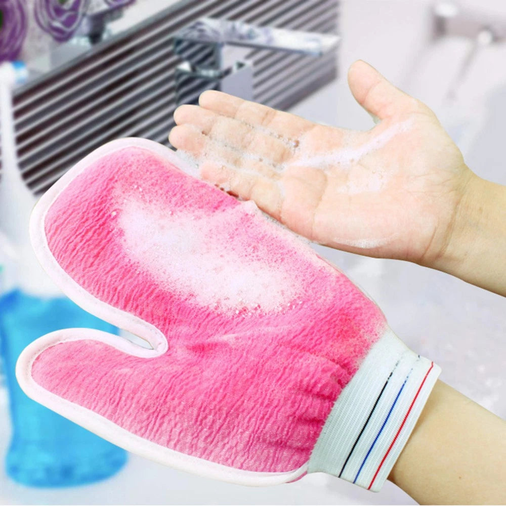 Bath Shower Sponge Scrubber Exfoliating Shower Mitts Body Cleaning Glove