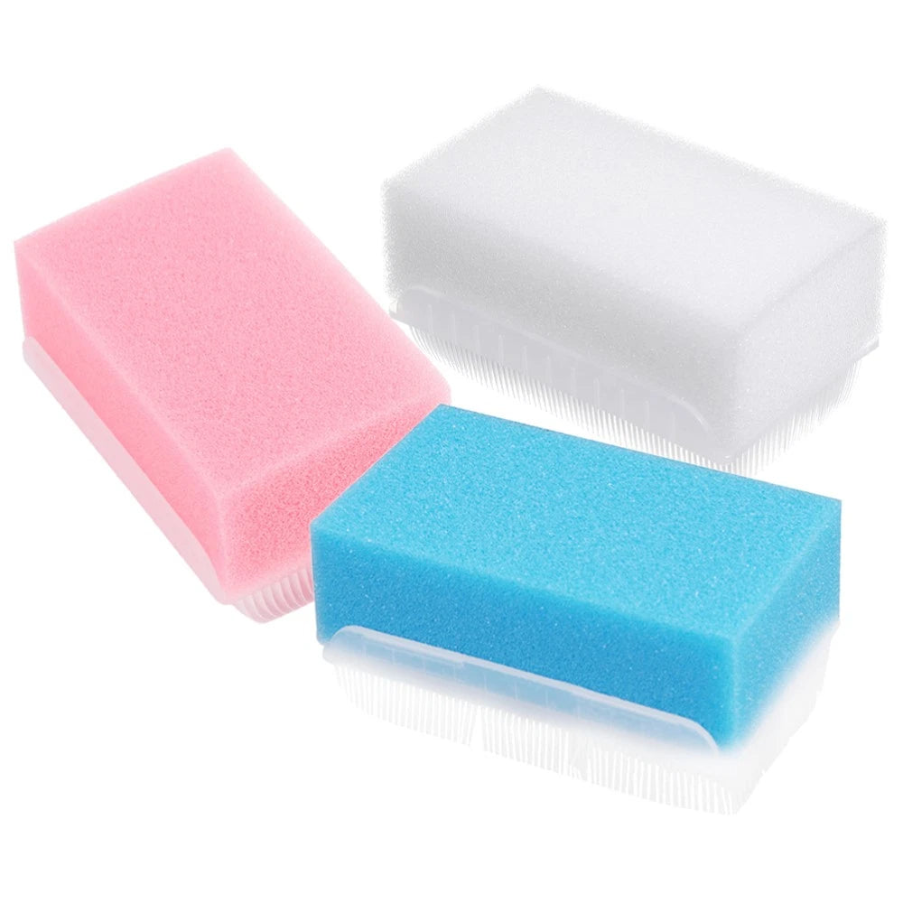 3 Pcs Tactile Brush Newborn Multipurpose Cleaning Bathing Scrubber