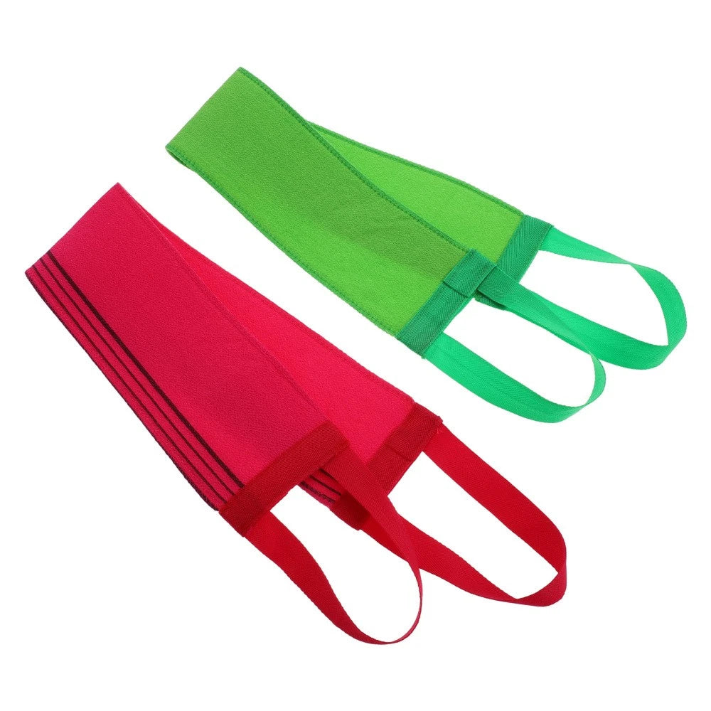 2 Pcs Bath Towel Back Brush for Shower Women Asian Exfoliating Washcloth