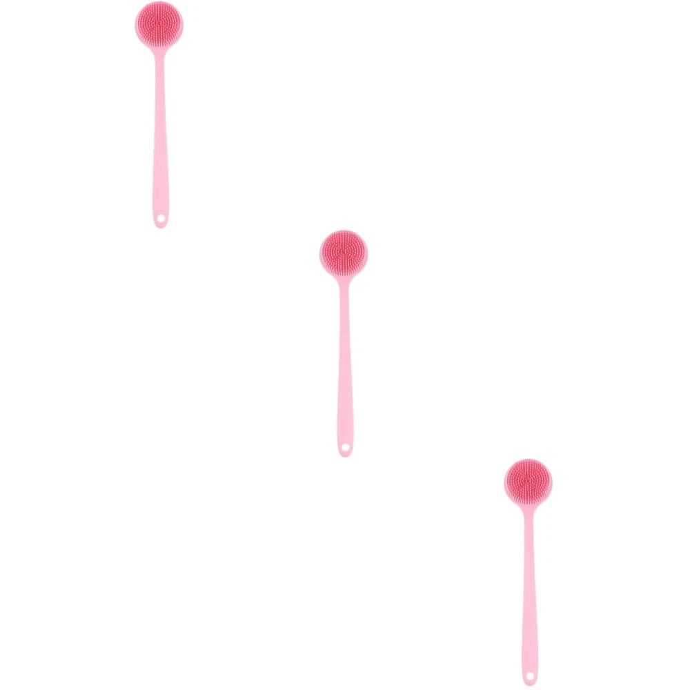 3 PCS Bath Brush Silicone Loofah Exfoliating for Dad Back Shower