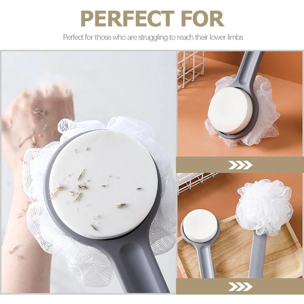 5 Count Bath Ball Brush Child Exfoliating Back Scrubber with Handles