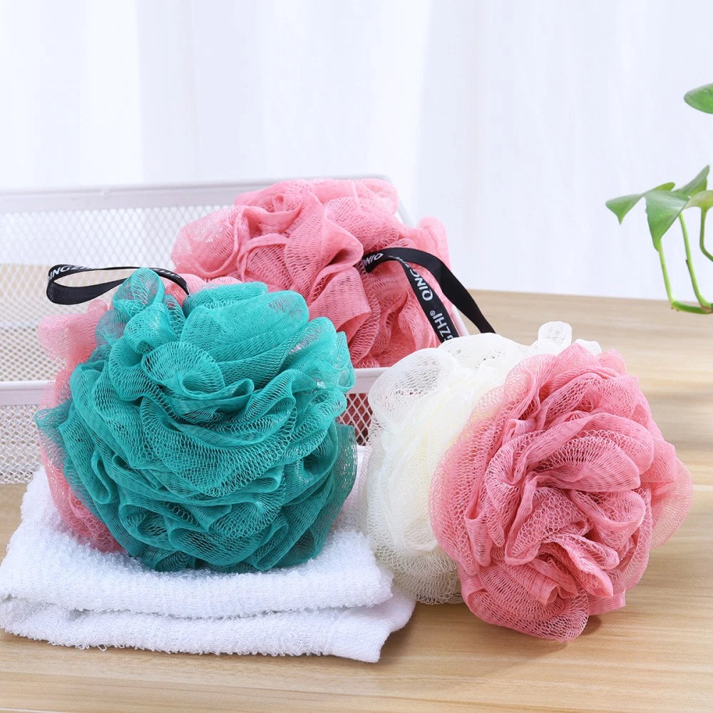 Bath Ball Bathroom Accessories Body Scrubber Exfoliator Loofah Bathtub