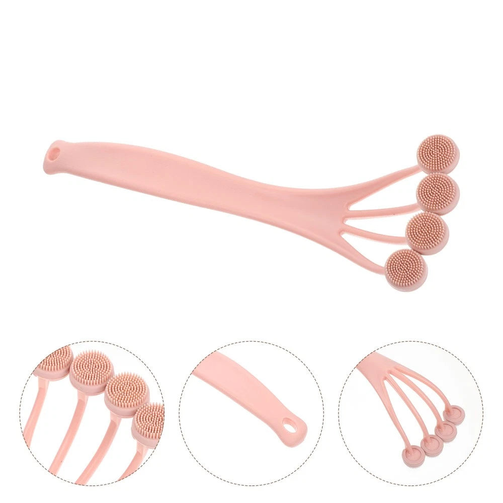 Exfoliating Bath Brush Shower Back Scrubber Long Handle Body for