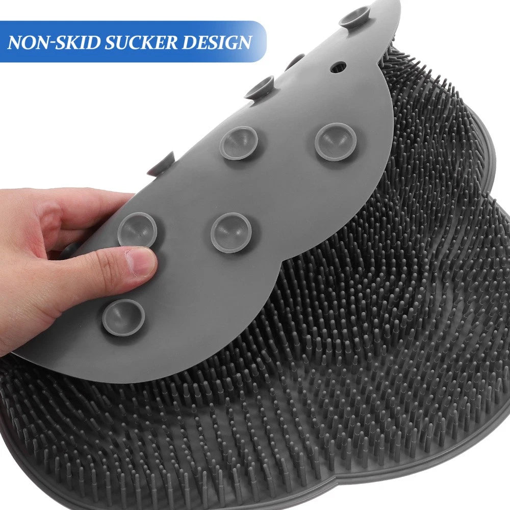 Bath Brush Suction Cup Non-slip Pad Shower Floor Foot Scrubber Mat