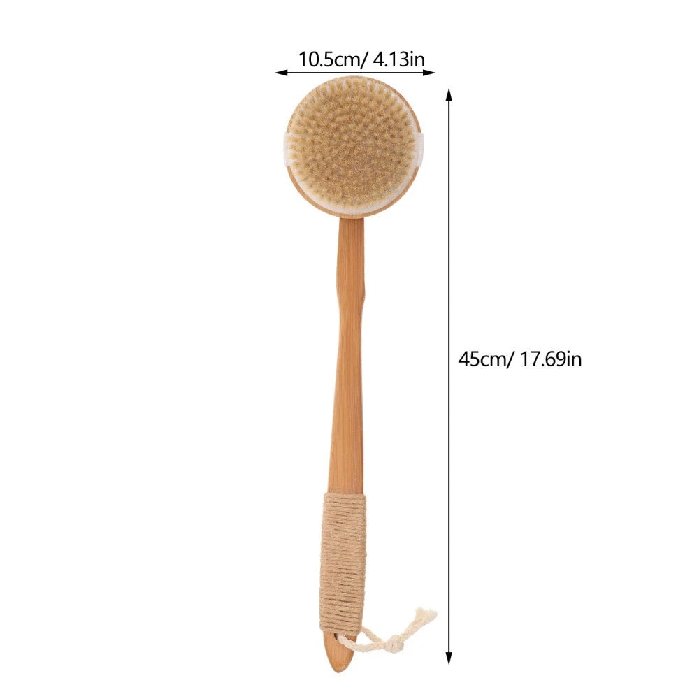 Removable Bath Brush Women's Elderly Body Scrubber Shower Cleaner