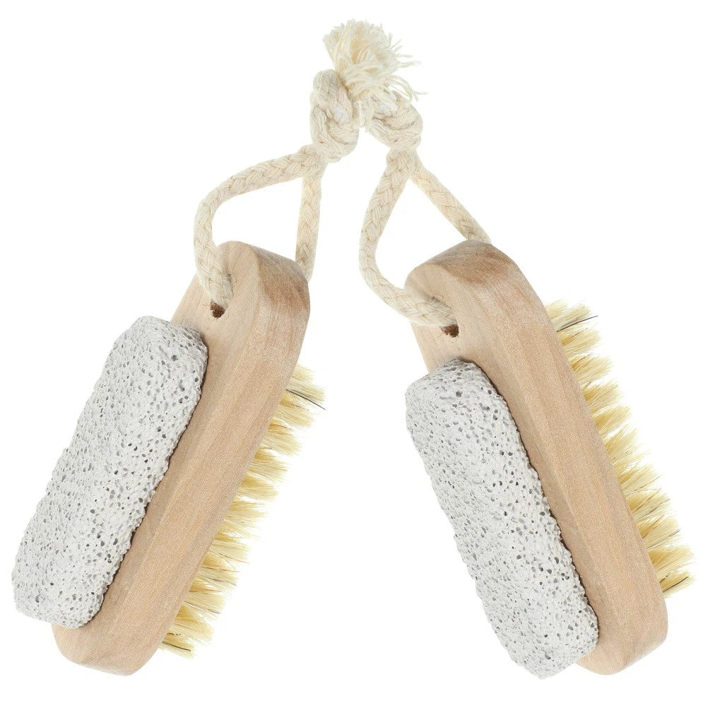 2 Pcs Double-sided Brush of Stepping Bath Foot Scrubber