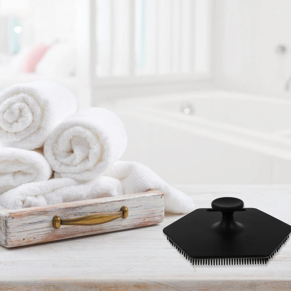 1Pc Bathroom Silicone Bath Scrubbers Multifunctional Bath Tool for Body Head Use