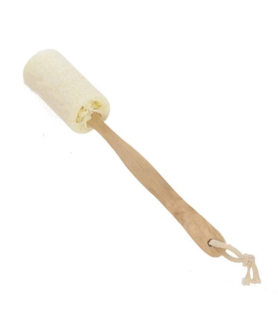 Natural Exfoliating Loofah Back Sponge Brush with Long Wooden Handle Stick