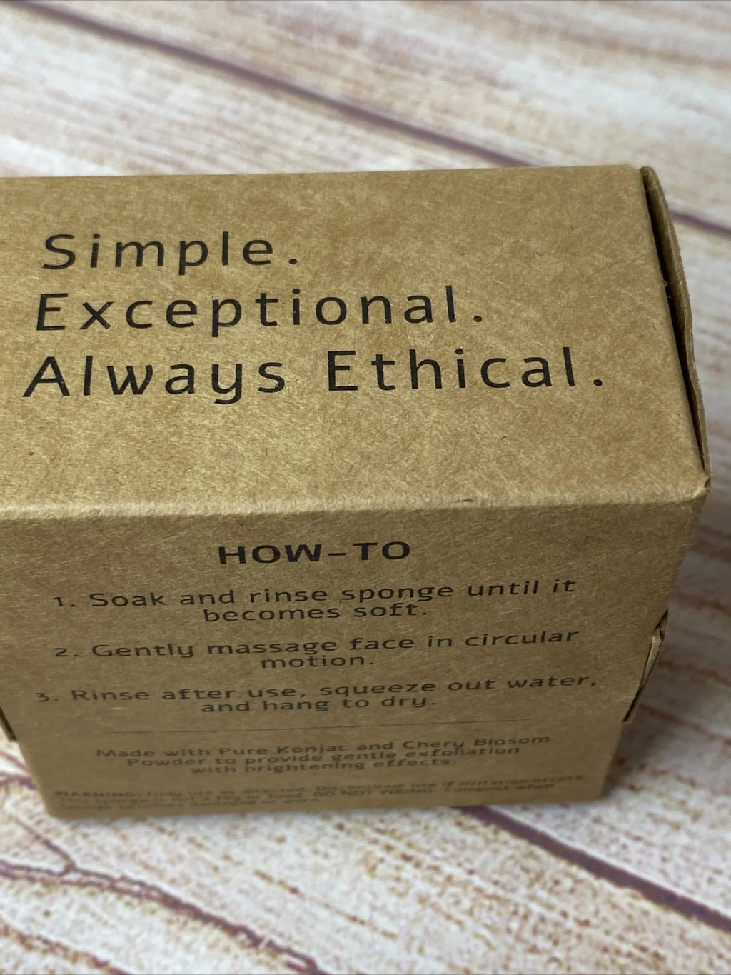 J & L Naturals Konjac Sponge Cherry Blossom for Natural Exfoliation Vegan