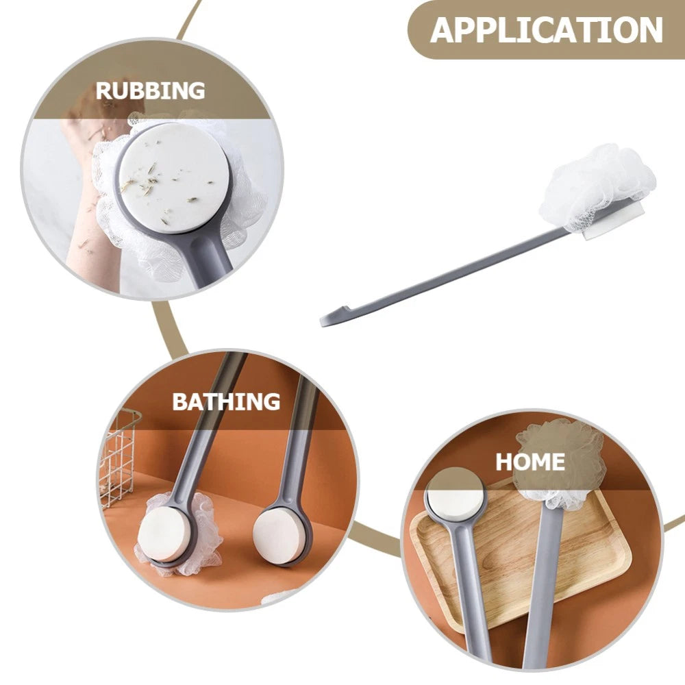 Bath Ball Brush Child Shower Scrubber for Body Exfoliating Back with Handles