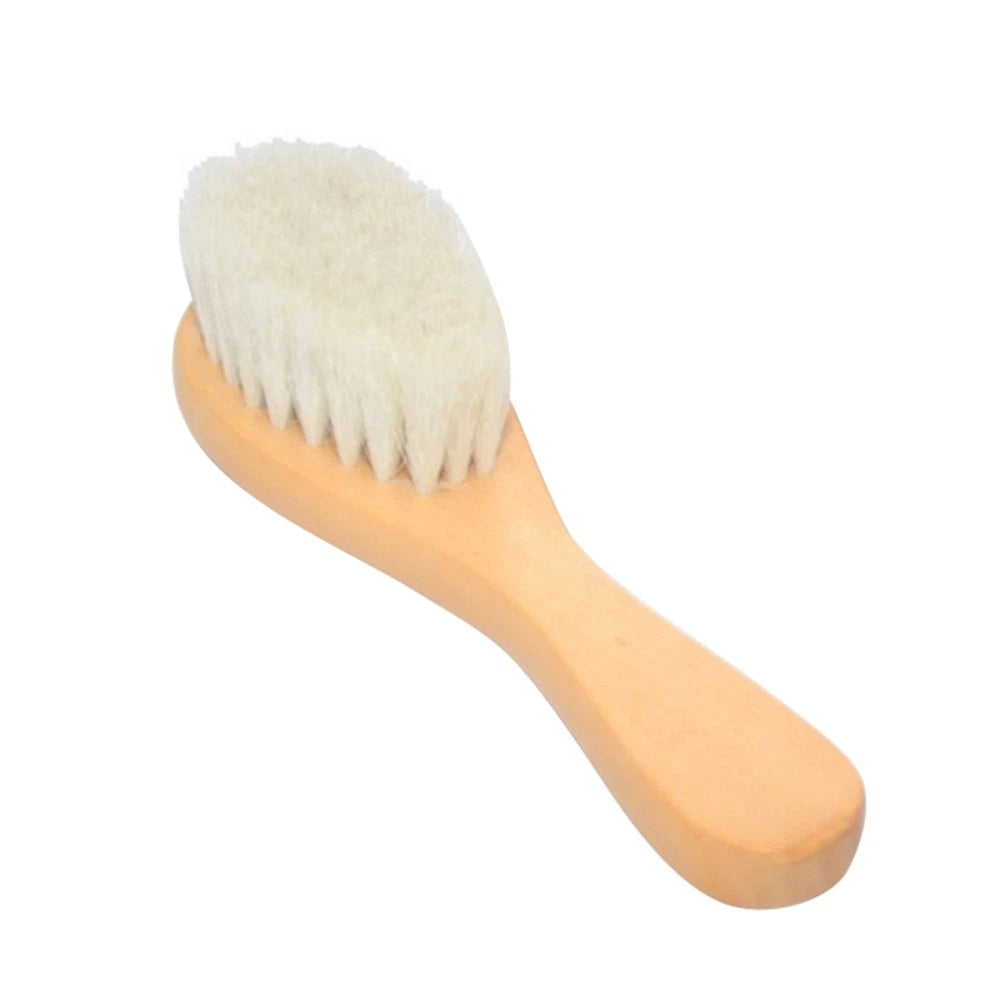 1pc Bath Brush Wooden Handle Bath Scrubber Massage Brush for Baby Kids