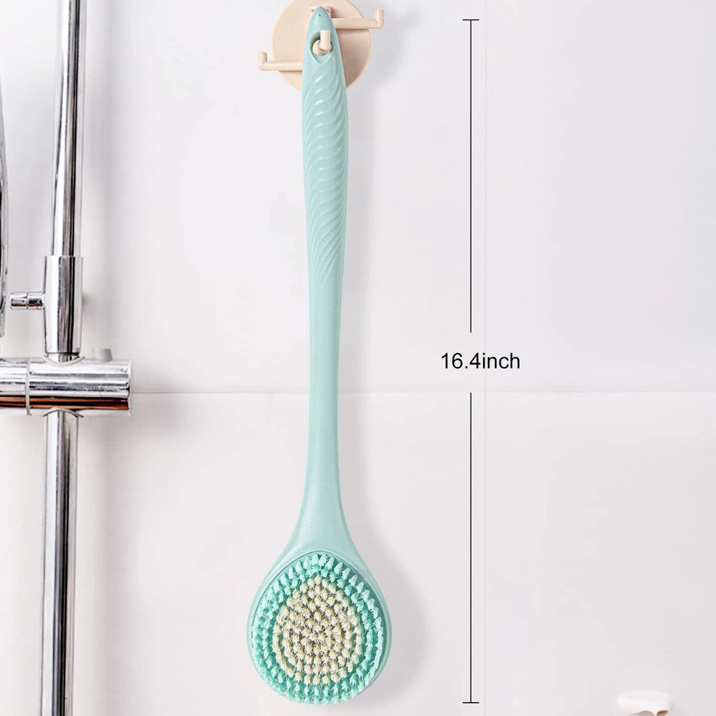 Back Bath Brush Long Handle for Shower - Soft Brush for Men & Women(16.4" Long)