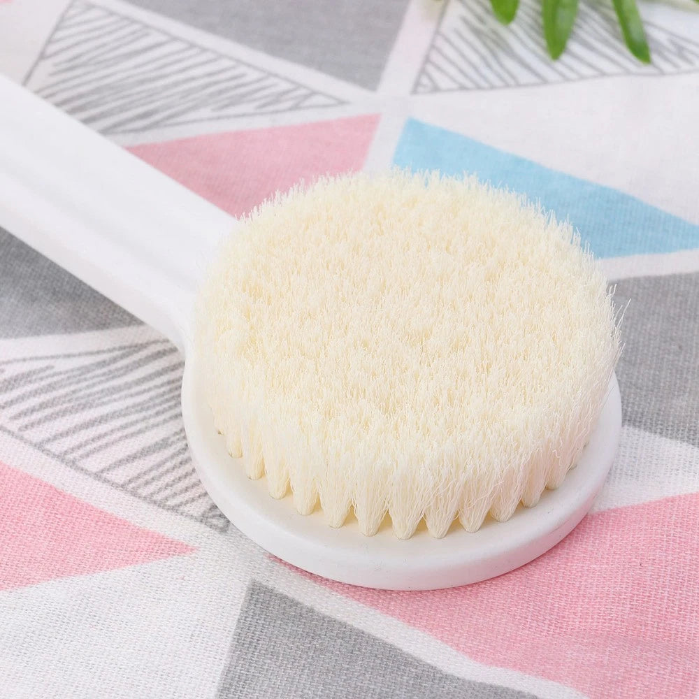 Long Handle Bath Scrubber Printed Exfoliating Shower Brush (Scenery)