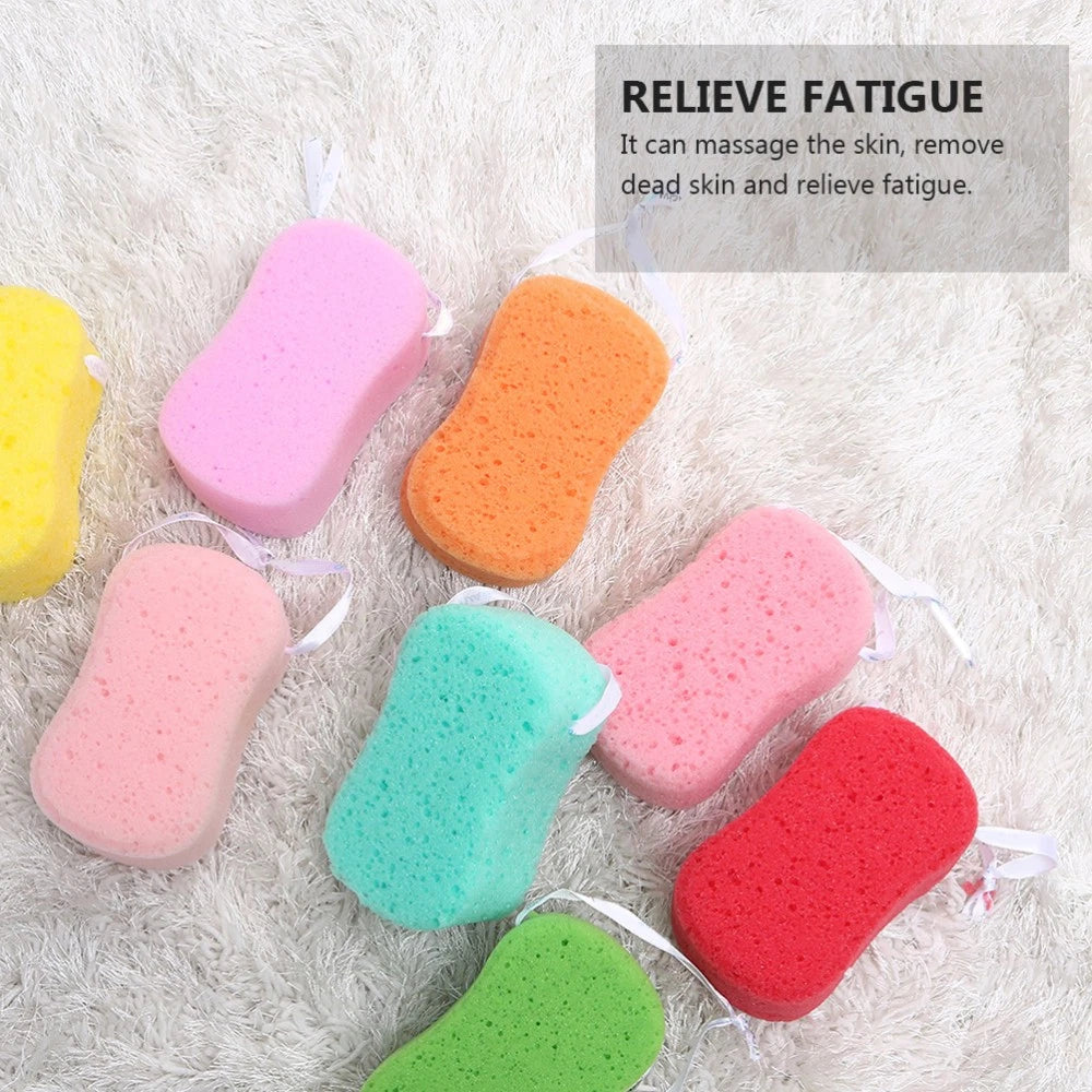 4Pcs Bath Sponges Bath Scrubbers Bathing Accessories (Random Color)
