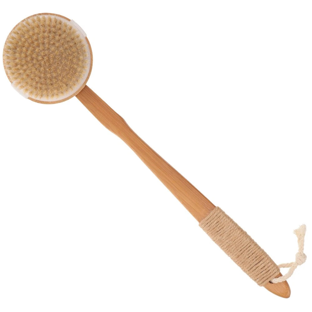 Removable Bath Brush Women's Elderly Body Scrubber Shower Cleaner